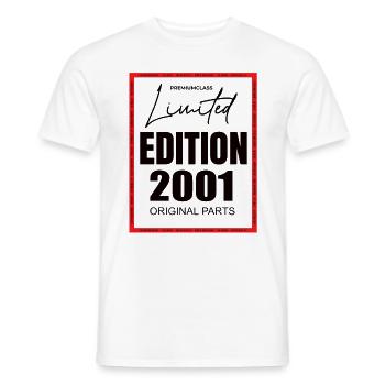 Limited Edition 2001 - Männer T-Shirt - Weiß - Vorne - AI Model Male 178 dark (178cm)