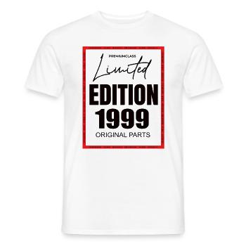 Limited Edition 1999 - Männer T-Shirt - Weiß - Vorne - AI Model Male 178 dark (178cm)