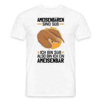 Ameisenbären sind süß Ameisenfresser - Männer T-Shirt - Weiß - Vorne - AI Model Male 178 dark (178cm)