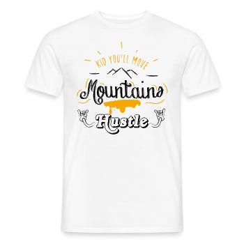 Hustle - Männer T-Shirt - Weiß - Vorne - AI Model Male 178 dark (178cm)