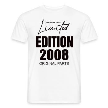 Limited Edition 2008 - Männer T-Shirt - Weiß - Vorne - AI Model Male 178 dark (178cm)