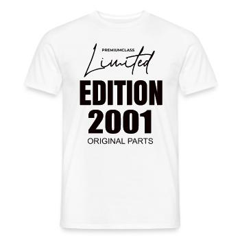 Limited Edition 2001 - Männer T-Shirt - Weiß - Vorne - AI Model Male 178 dark (178cm)