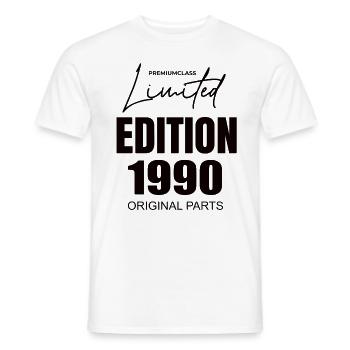 Édition limitée 1990 - T-shirt homme - blanc - Devant - AI Model Male 178 dark (178cm)