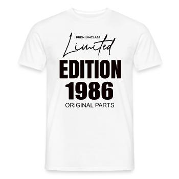 Limited Edition 1986 - Men's T-Shirt - white - Front - AI Model Male 178 dark (178cm)