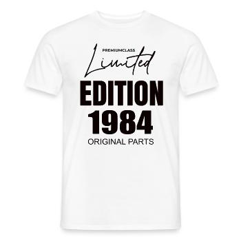 Limited Edition 1984 - Men's T-Shirt - white - Front - AI Model Male 178 dark (178cm)