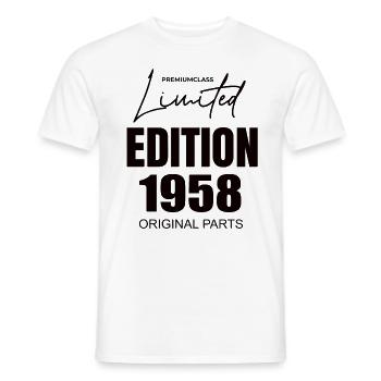 Limited Edition 1958 - Männer T-Shirt - Weiß - Vorne - AI Model Male 178 dark (178cm)