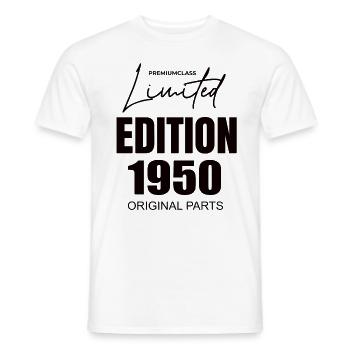 Édition limitée 1950 - T-shirt homme - blanc - Devant - AI Model Male 178 dark (178cm)