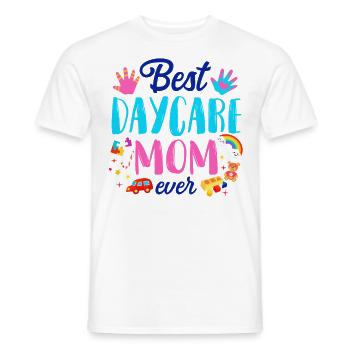 Childcare Daycare Provider Teacher - Men's T-Shirt - white - Front - AI Model Male 178 dark (178cm)
