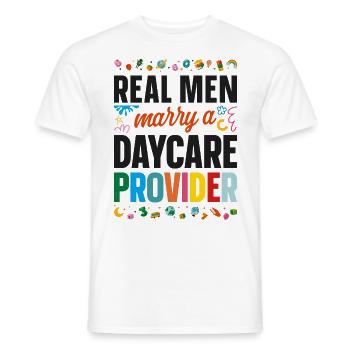 Childcare Daycare Provider Teacher - Men's T-Shirt - white - Front - AI Model Male 178 dark (178cm)