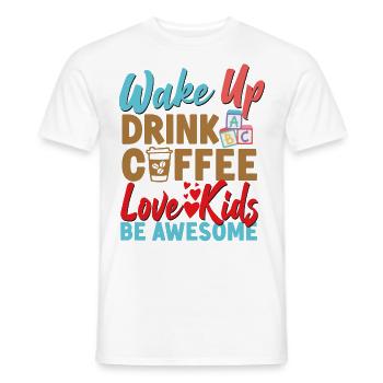 Childcare Daycare Provider Teacher - Men's T-Shirt - white - Front - AI Model Male 178 dark (178cm)