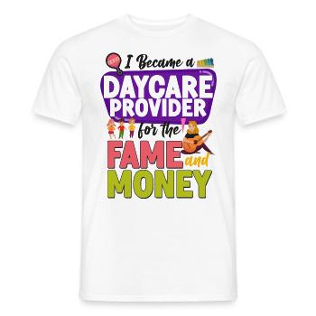 Childcare Daycare Provider Teacher - Männer T-Shirt - Weiß - Vorne - AI Model Male 178 dark (178cm)
