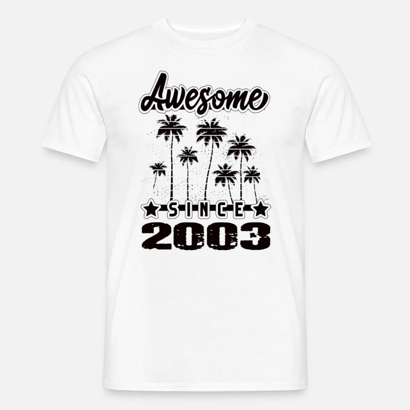 Awesome Since 2003 - Männer T-Shirt - Weiß