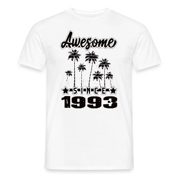 Awesome Since 1993 - Men's T-Shirt - white - Front - AI Model Male 178 dark (178cm)