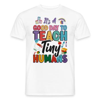 Fournisseur de services de garde d’enfants Enseignant - T-shirt homme - blanc - Devant - AI Model Male 178 dark (178cm)