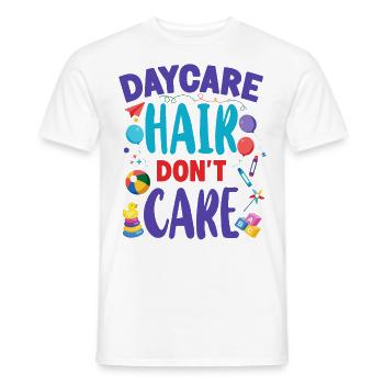 Childcare Daycare Provider Teacher - Men's T-Shirt - white - Front - AI Model Male 178 dark (178cm)