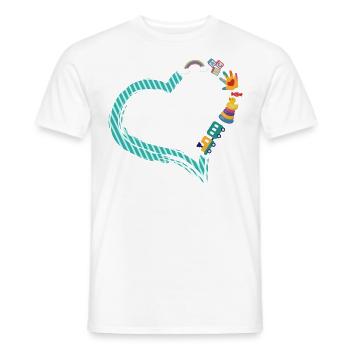 Childcare Daycare Provider Teacher - Men's T-Shirt - white - Front - AI Model Male 178 dark (178cm)