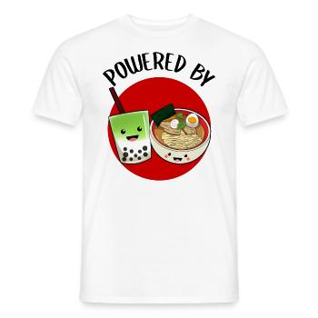 Asian Japanese Ramen Matcha Tea I Gift - Men's T-Shirt - white - Front - AI Model Male 178 dark (178cm)