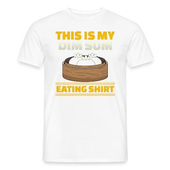 Asian Chinese Food Dim Sum I Gift - Men's T-Shirt - white - Front - AI Model Male 178 dark (178cm)