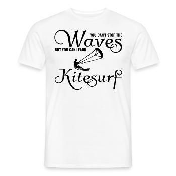 Kitesurfen Kitesurfen Kiteboarding Kiteboarder - Männer T-Shirt - Weiß - Vorne - AI Model Male 178 dark (178cm)