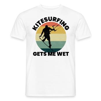 Kitesurfen Kitesurfen Kiteboarding Kiteboarder - Männer T-Shirt - Weiß - Vorne - AI Model Male 178 dark (178cm)