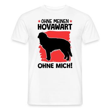 Ohne Hovawart ohne mich deutscher Bauernhund - Männer T-Shirt - Weiß - Vorne - AI Model Male 178 dark (178cm)