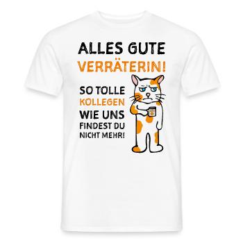 Kollegin Humorvolles Abschiedsgeschenk - Männer T-Shirt - Weiß - Vorne - AI Model Male 178 dark (178cm)