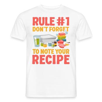 Soap Making Crafting Rule #1 Don't - Men's T-Shirt - white - Front - AI Model Male 178 dark (178cm)