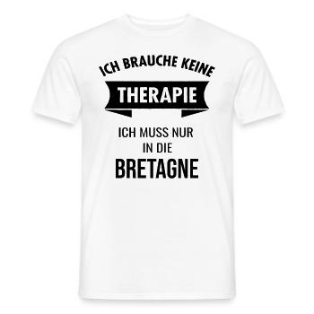 Bretagne Frankreich Urlaub Bretonen Idee - Männer T-Shirt - Weiß - Vorne - AI Model Male 178 dark (178cm)
