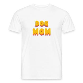 DogMom - Men's T-Shirt - white - Front - AI Model Male 178 dark (178cm)