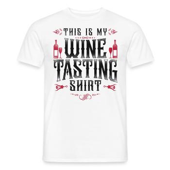 Sommelier Wine Drinking Tasting - Männer T-Shirt - Weiß - Vorne - AI Model Male 178 dark (178cm)