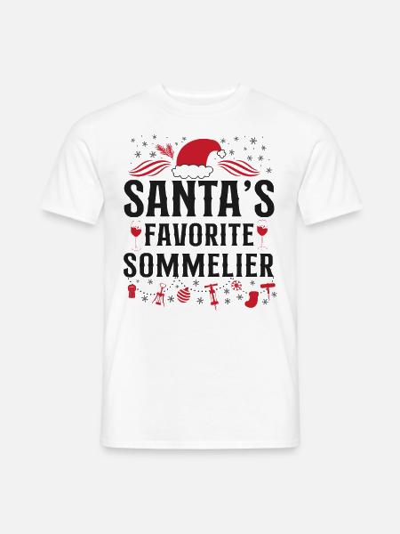Sommelier Wine Drinking Tasting - Männer T-Shirt - Weiß