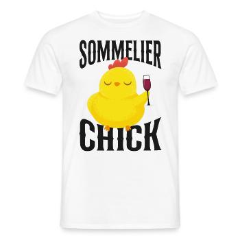 Sommelier Wine Drinking Tasting - Männer T-Shirt - Weiß - Vorne - AI Model Male 178 dark (178cm)