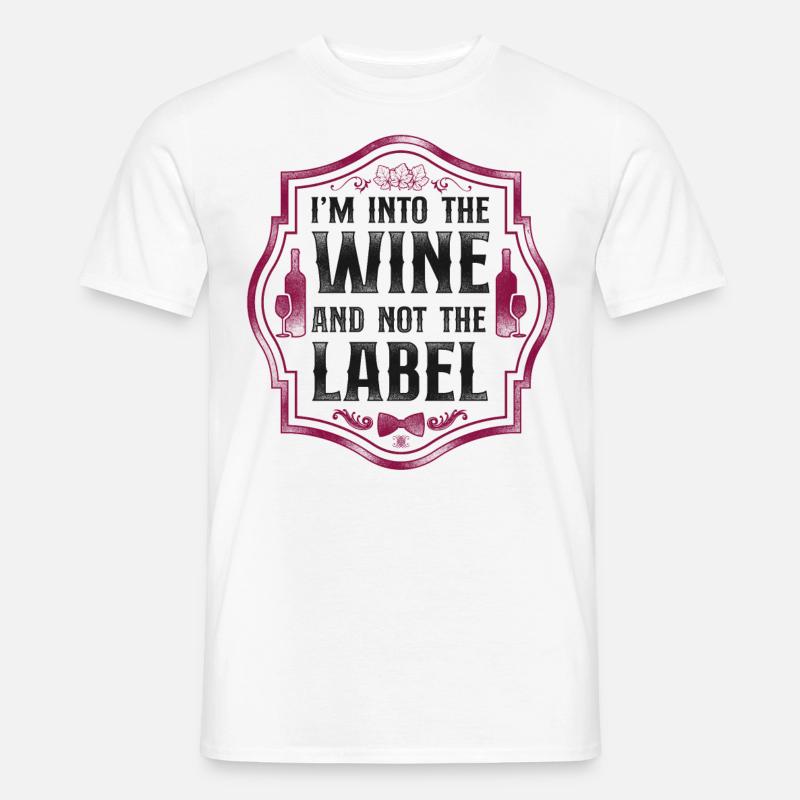 Sommelier Wine Drinking Tasting - Männer T-Shirt - Weiß