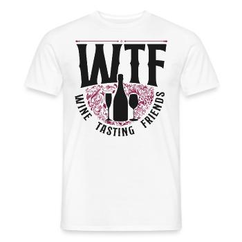 Sommelier Wine Drinking Tasting - Männer T-Shirt - Weiß - Vorne - AI Model Male 178 dark (178cm)