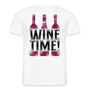 Sommelier Wine Drinking Tasting - Männer T-Shirt - Weiß - Vorne - AI Model Male 178 dark (178cm)
