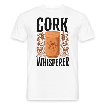 Dégustation de vin de sommelier - T-shirt homme - blanc - Devant - AI Model Male 178 dark (178cm)