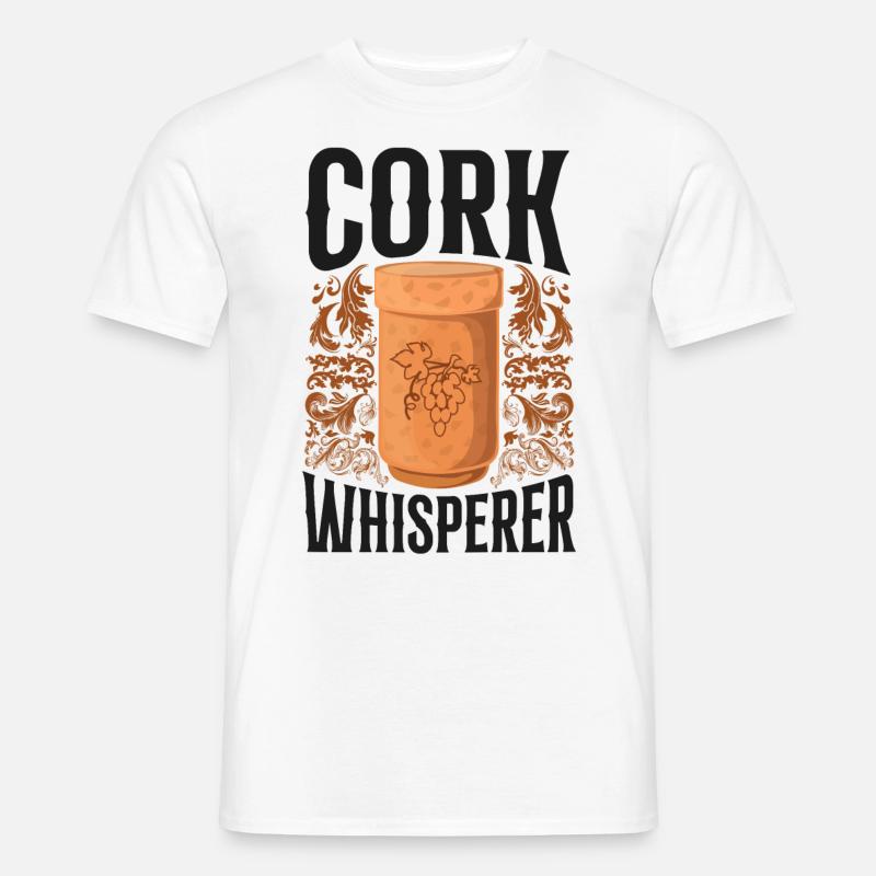Sommelier Wine Drinking Tasting - Männer T-Shirt - Weiß