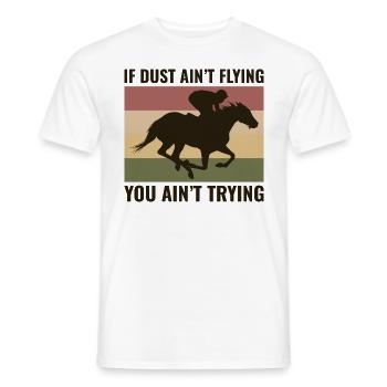 Barrel Racer Racing Reiten Reiten Rennen Rodeo - Männer T-Shirt - Weiß - Vorne - AI Model Male 178 dark (178cm)