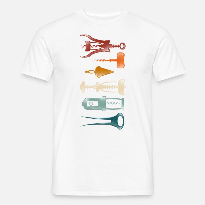 Sommelier Wine Drinking Tasting - Männer T-Shirt - Weiß