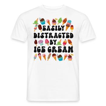 Ice Cream Cone Popsicle Easily - Männer T-Shirt - Weiß - Vorne - AI Model Male 178 dark (178cm)