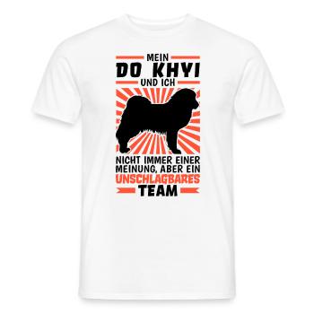 Do Khyi und ich sind unschlagbar Tibetmastiff - Männer T-Shirt - Weiß - Vorne - AI Model Male 178 dark (178cm)