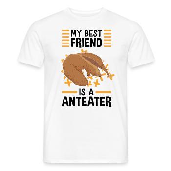 Ameisenbär ist mein Freund Ameisenfresser - Männer T-Shirt - Weiß - Vorne - AI Model Male 178 dark (178cm)
