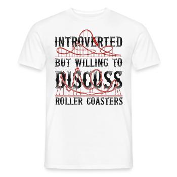 Roller Coaster Vintage Introverted - Männer T-Shirt - Weiß - Vorne - AI Model Male 178 dark (178cm)