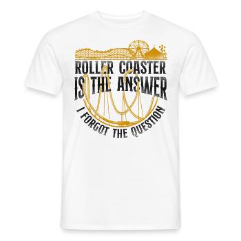Roller Coaster Vintage Roller - Männer T-Shirt - Weiß - Vorne - AI Model Male 178 dark (178cm)