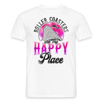 Roller Coaster Vintage Roller - Männer T-Shirt - Weiß - Vorne - AI Model Male 178 dark (178cm)