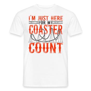 Roller Coaster Vintage I'm Just - Men's T-Shirt - white - Front - AI Model Male 178 dark (178cm)