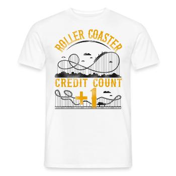 Roller Coaster Vintage Roller - Männer T-Shirt - Weiß - Vorne - AI Model Male 178 dark (178cm)
