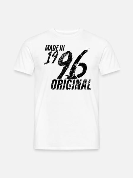 Made In 1996 Geburtsjahr 1996 Geburtstag Damen - Männer T-Shirt - Weiß