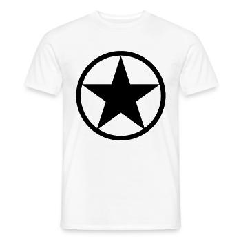 Star Pattern Symbols - Men's T-Shirt - white - Front - AI Model Male 178 dark (178cm)