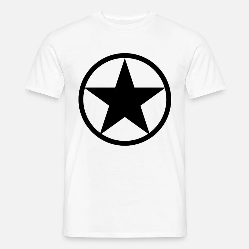 Stern Muster Symbole - Männer T-Shirt - Weiß